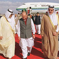 Nawaz Sharif in exile in Saudi Arabia