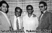 Film director Luqman with Talish, Afaqi, Yukalmani