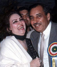 Inayat Hussain Bhatti with Madam Noor Jehan