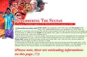 An article on Sultan Rahi