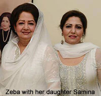 Zeba with her daughter Samina Ali