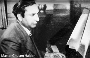 ماسٹر غلام حیدر ، 9 نومبر 1953ء کو انتقال کر گئے تھے