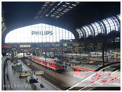 Hamburg Railway station in Germany